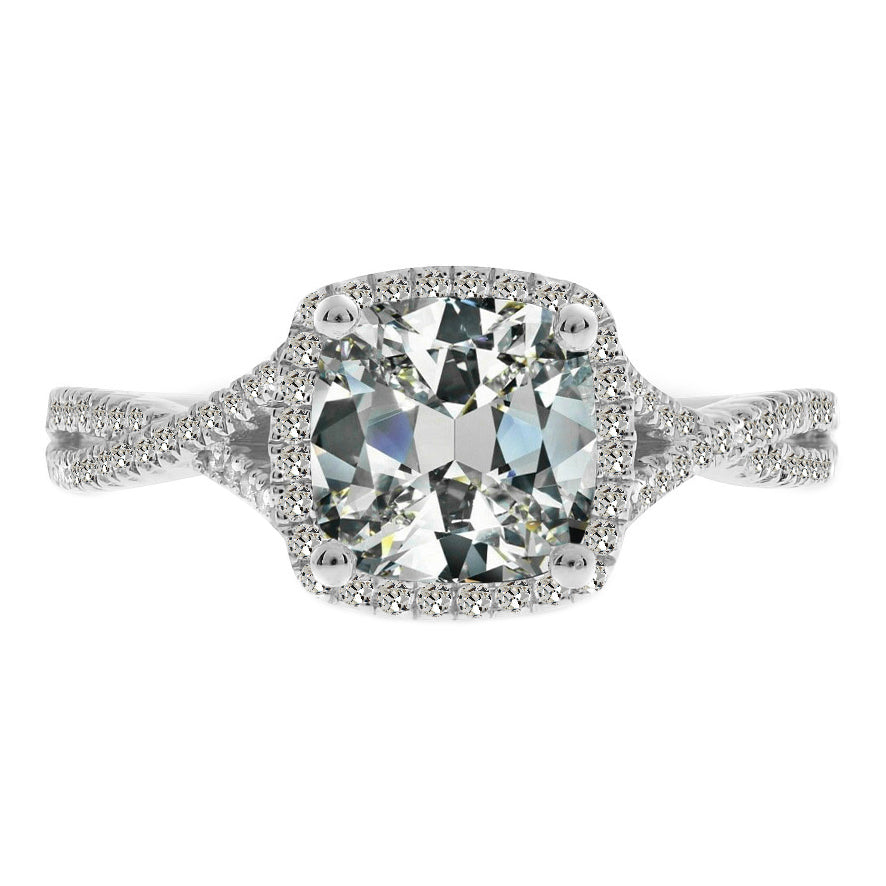 Brillant Bague Halo – vue principale
