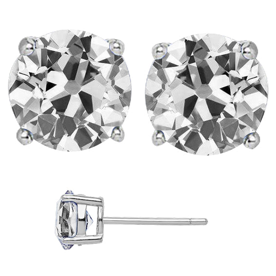 Diamant Pendants d'Oreilles 8 carats Or Blanc 14 Carats – vue principale