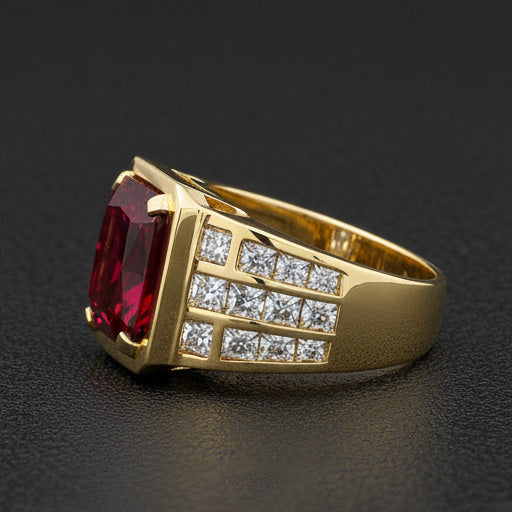 Haut de gamme Bague pour Homme 11,00 carats – vue de face