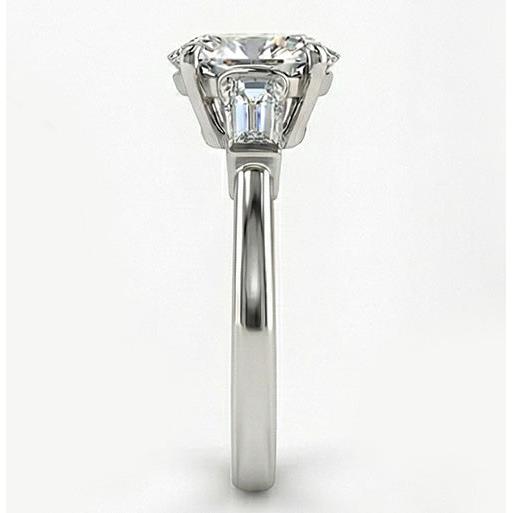 Diamant Bague Trois Pierres – vue d'angle