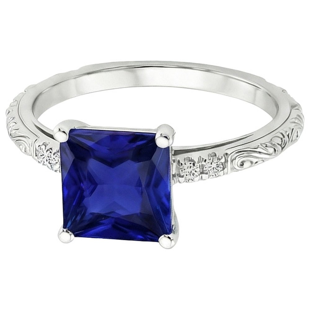 naturel diamant 5.25carats bague détail rapproché