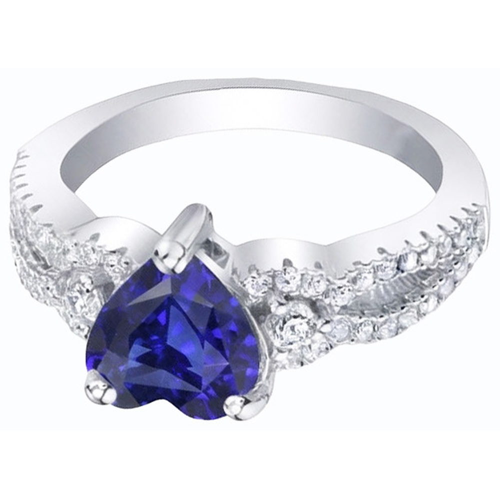 naturel round diamant 3carats bague vue de dessus