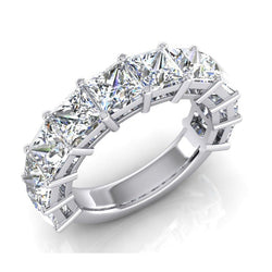Bijoux en or 5 carats princesse Naturel diamant 3/4 éternité pour femme