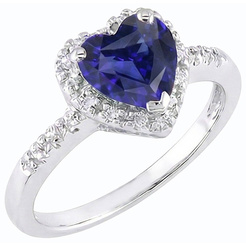 naturel heart diamant 3.50carats bague angle de côté