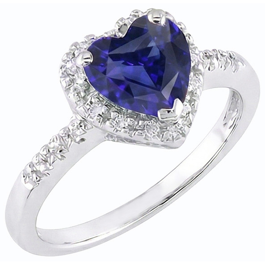 naturel heart diamant 3.50carats bague angle de côté