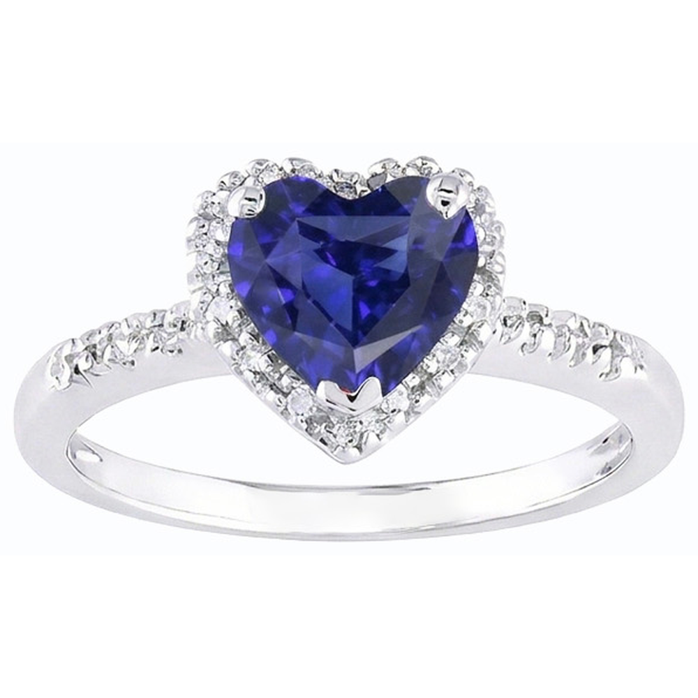 naturel heart diamant 3.50carats bague vue de profil