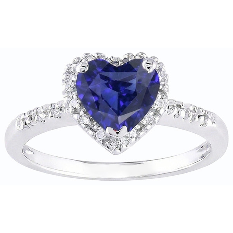 naturel heart diamant 3.50carats bague vue de profil