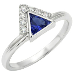 Bijoux en pierres précieuses Bague en saphir de Ceylan de mille milliards de diamants 1 carat