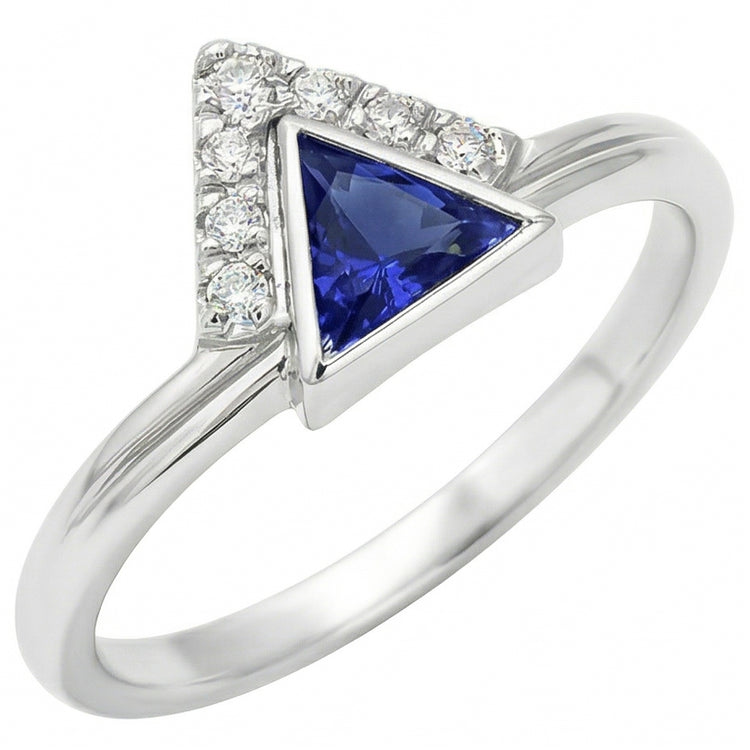 Bijoux en pierres précieuses Bague en saphir de Ceylan de mille milliards de diamants 1 carat