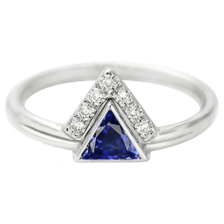 Bijoux en pierres précieuses Bague en saphir de Ceylan de mille milliards de diamants 1 carat