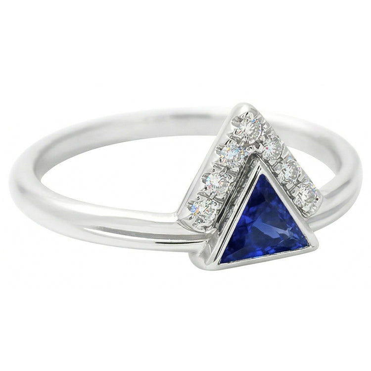 Bijoux en pierres précieuses Bague en saphir de Ceylan de mille milliards de diamants 1 carat