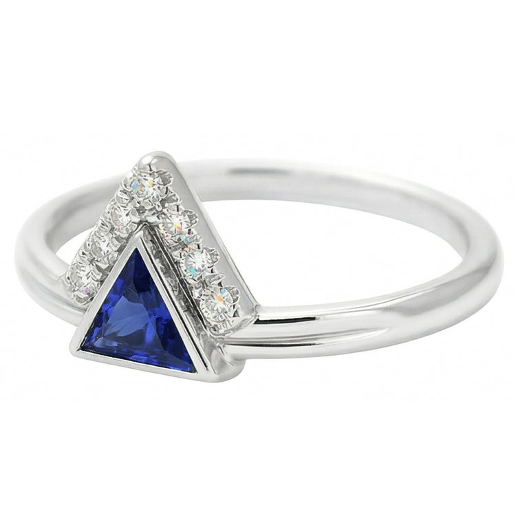 Bijoux en pierres précieuses Bague en saphir de Ceylan de mille milliards de diamants 1 carat