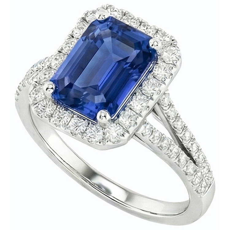 naturel diamant 4.50carats bague vue de dessus