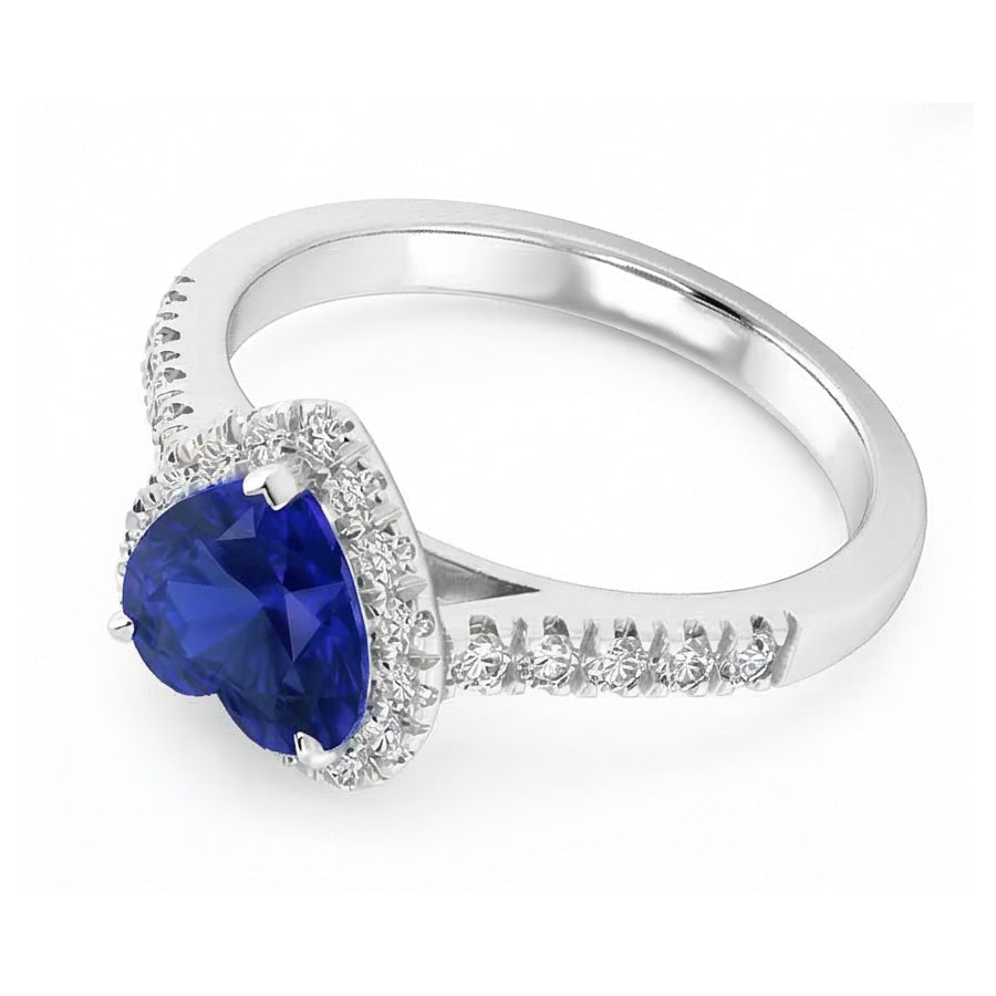 naturel round diamant 3.50carats bague détail rapproché