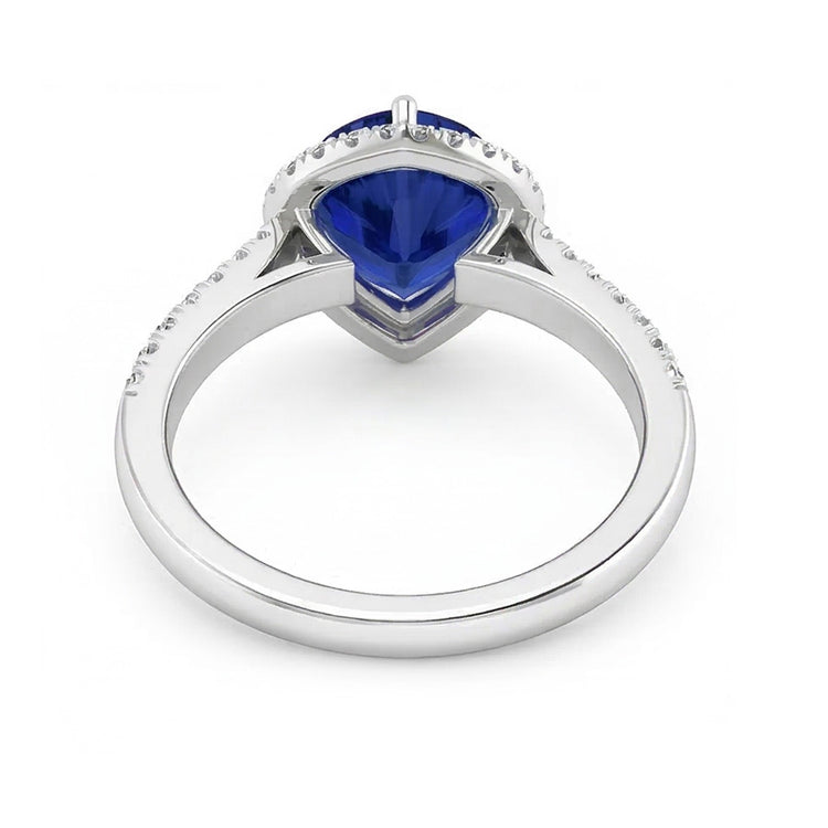naturel round diamant 3.50carats bague sur blanc