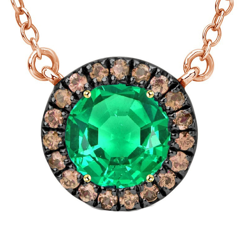 Émeraude Colombienne Pendentif Pierre Précieuse – vue principale