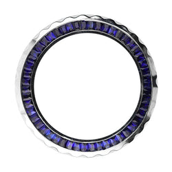 Homme Luxueux Saphir Bleu Bleuet Garde-Temps carats