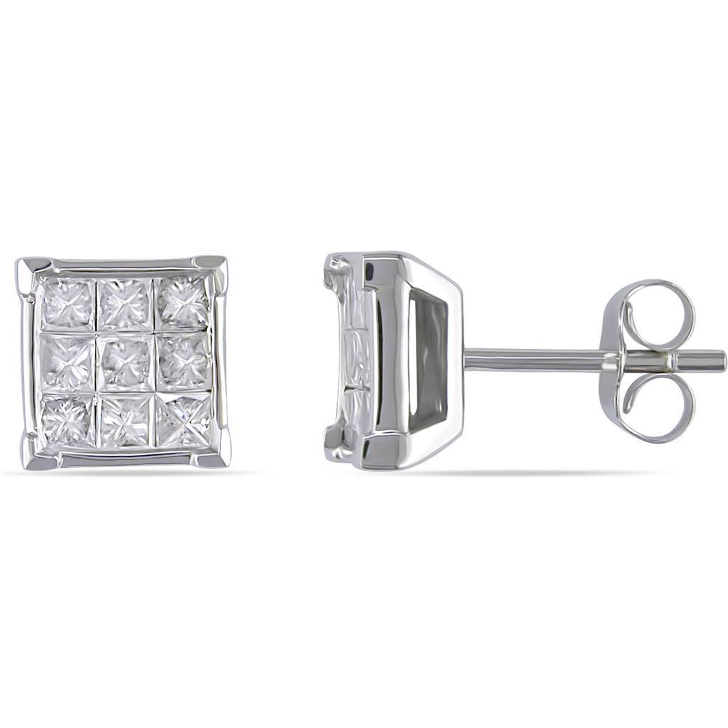Boucle D'oreille En Naturel Diamant Taille Brillant De 2.7 Ct