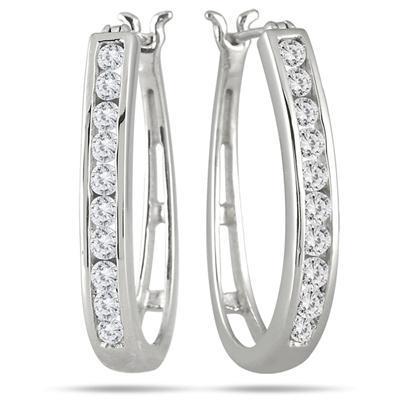 Boucle D'oreille Femme Avec Réel Diamant Taille Brillant 2 Carats