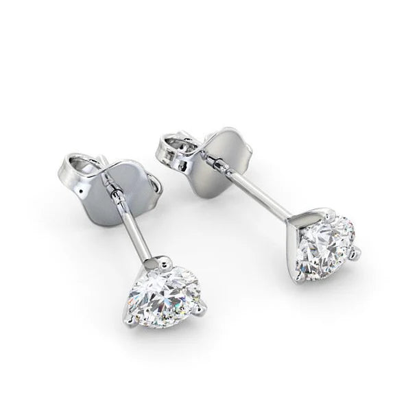 Boucle D'oreille Femme Réel Diamant Rond 1.35 Ct