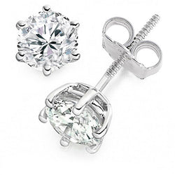 Boucle D'oreille Réel Diamant 2.30 Ct. Bijoux En Or Blanc