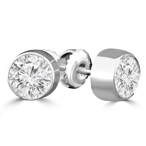 Boucle d'Oreille Véritable Diamant En Or 0.90 Ct. Femmes Bijoux