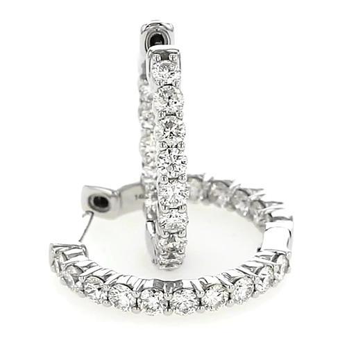 Boucle d'oreille en Réel diamant rond de 4,5 Carats F Vs1 Bijoux