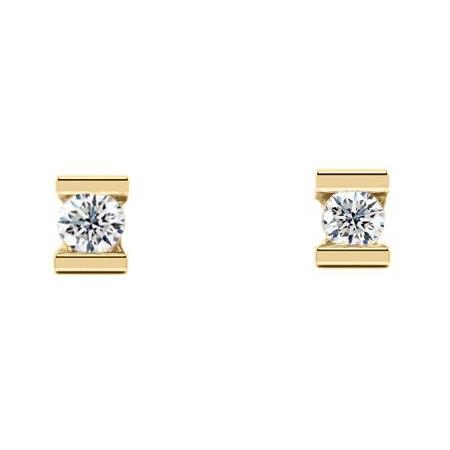 Boucles D'Oreilles À Réel Diamants Ronds Channel Set Bijoux Pour Femmes 1.50 Carats