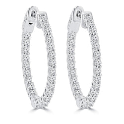 Boucles D'Oreilles F Vvs1 Pour Femmes En Réel Diamants Blancs De 6,40 Carats Avec Or 14K Nouveau