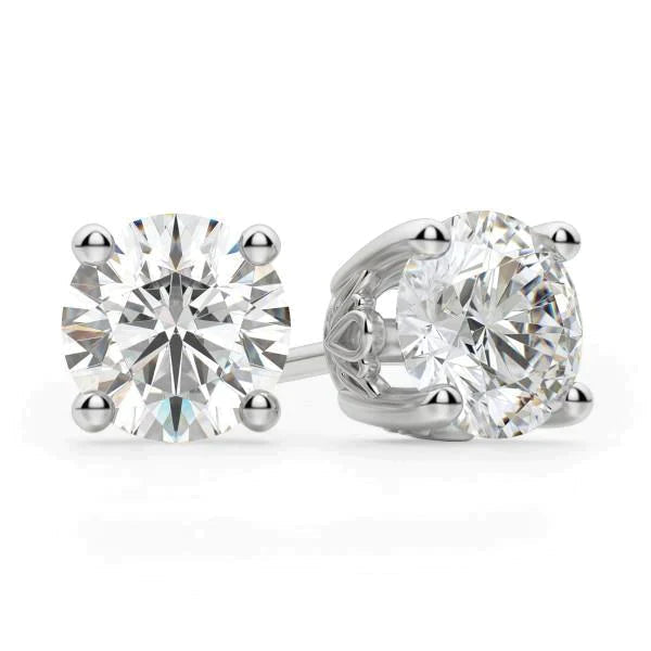 Boucles D'Oreilles Serties De Véritable Diamants 3 Ct