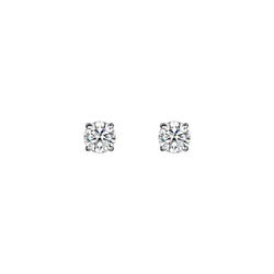 Boucles D'oreilles Clous D'oreilles Véritable Diamant Coupe Ronde 2.20 ct