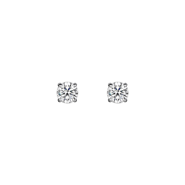 Boucles D'oreilles Clous D'oreilles Véritable Diamant Coupe Ronde 2.20 ct