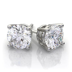 Boucles D'oreilles Clous F VS1 Taille Brillant 5.50 Carats Réel Diamants Femme