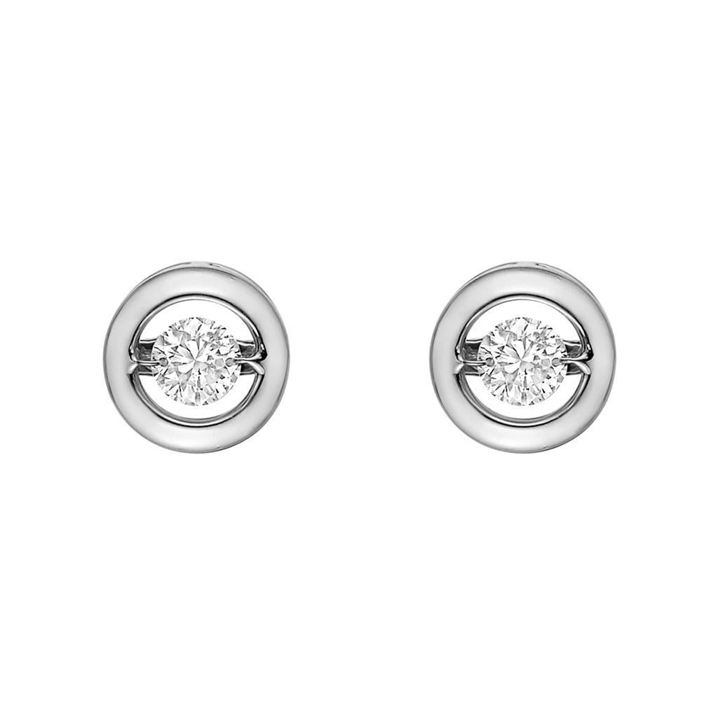 Boucles D'oreilles De Style Cercle 2 Carats Avec Véritable Diamants Ronds