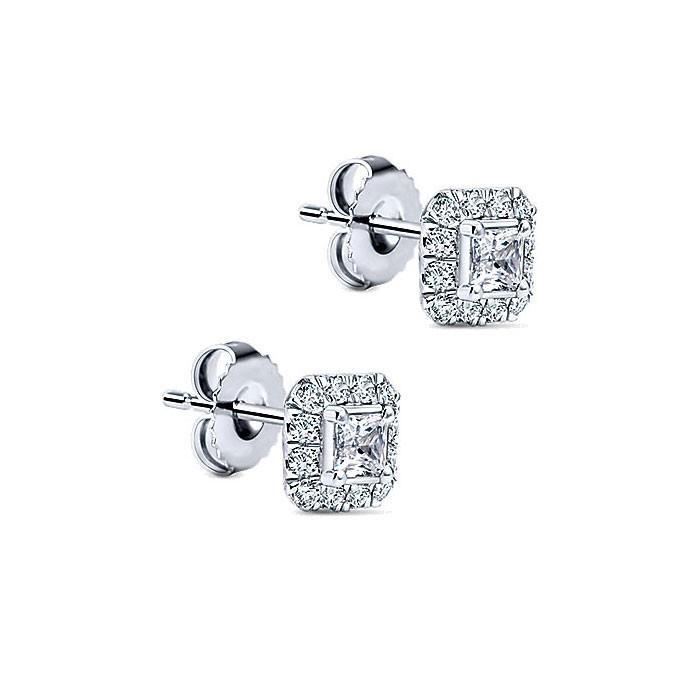 Boucles D'oreilles Diamants Et Réel Diamants Taille Ronde 2.50 Carats