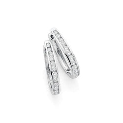 Boucles D'oreilles En Or Blanc 14K Avec 3,60 Carats De Véritable Diamants De Taille Brillante Nouveau