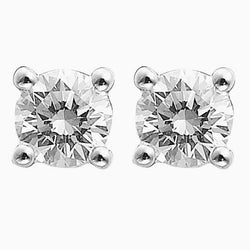 Boucles D'oreilles Naturel Diamants Ronds Etincelants 2.5 Carats En Or Joaillerie Fine