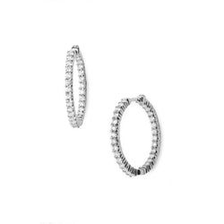Boucles D'oreilles Pour Femmes En Or Blanc 14K 5,40 Carats De Véritable Diamant Nouveau