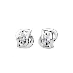 Boucles D'oreilles Réel Diamant 1.20 Ct En Or Blanc
