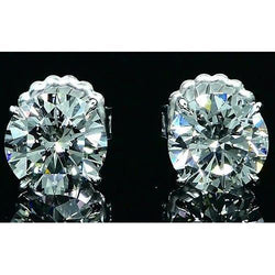 Boucles d'Oreilles Authentique Diamant 1.60 Carats