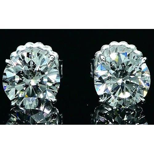 Boucles d'Oreilles Authentique Diamant 1.60 Carats