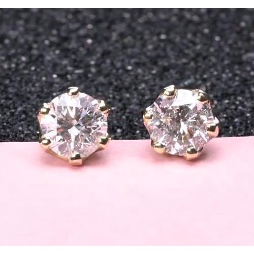 Boucles d'Oreilles Authentique Diamants 1.20 Carats