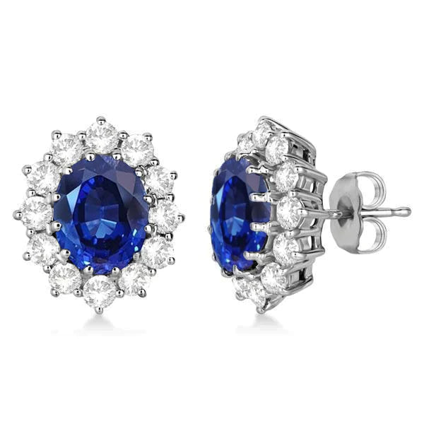 Boucles d'Oreilles Saphir Femme