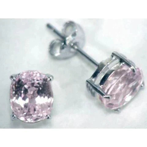 Boucles d'Oreilles Solitaire Kunzite