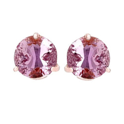 Boucles d'Oreilles à Tige De Pierre Gemme Kunzite