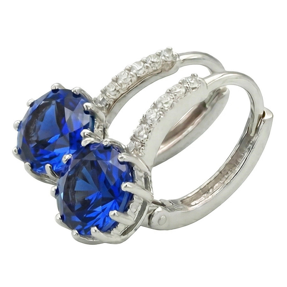 naturel diamant 6.40carats boucle d'oreille détail rapproché