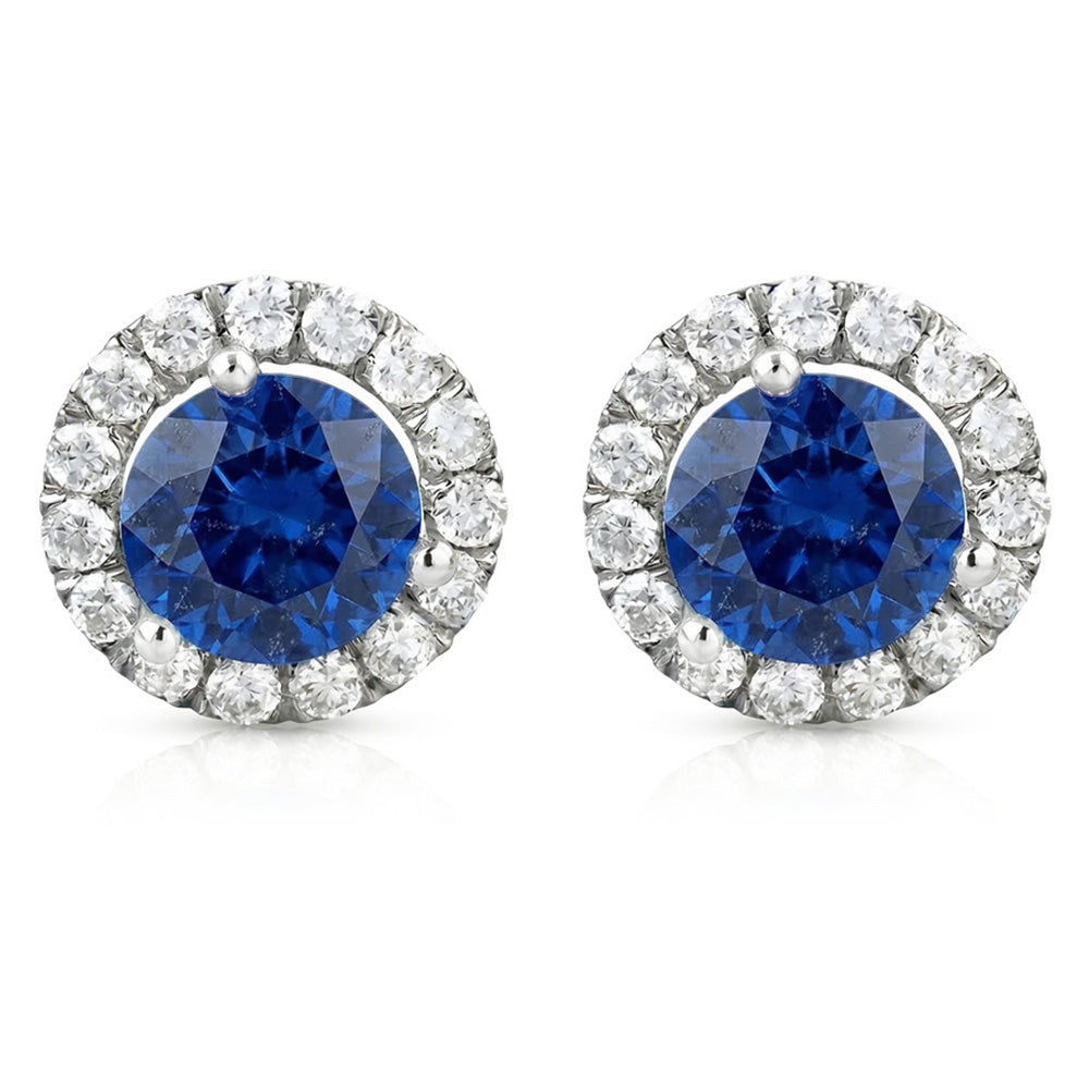 naturel diamant 3carats boucle d'oreille angle de côté