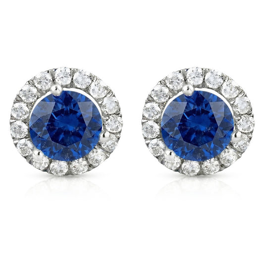 naturel diamant 3carats boucle d'oreille angle de côté