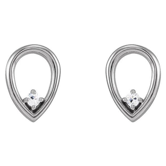 Boucles d'oreilles Naturel diamant rond ancien mineur 1 carat bijoux de style larme