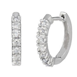 Boucles d'oreilles étincelantes en or blanc avec Réel diamants ronds de 2,80 carats